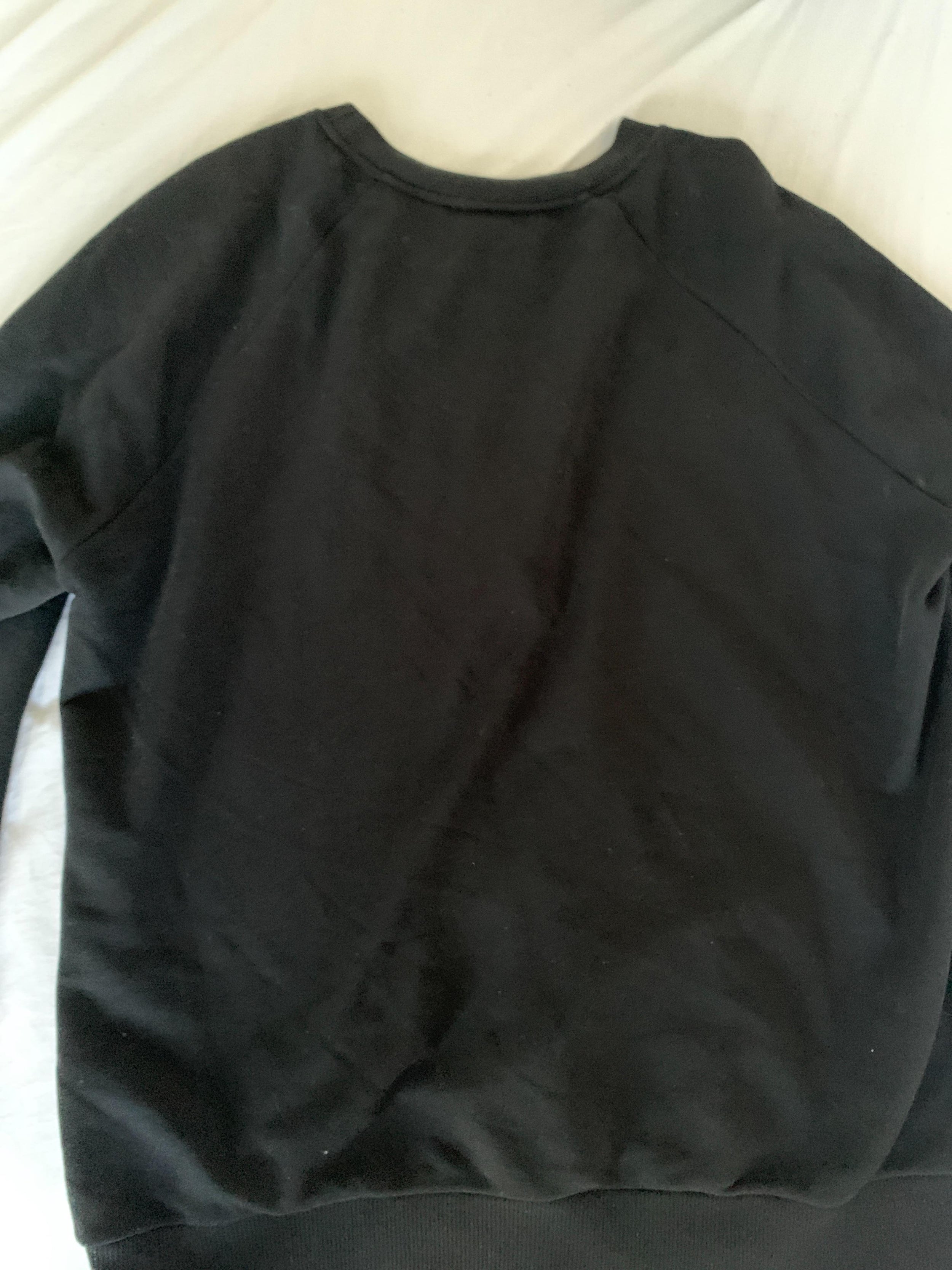 Black Flocked Logo T-Shirt