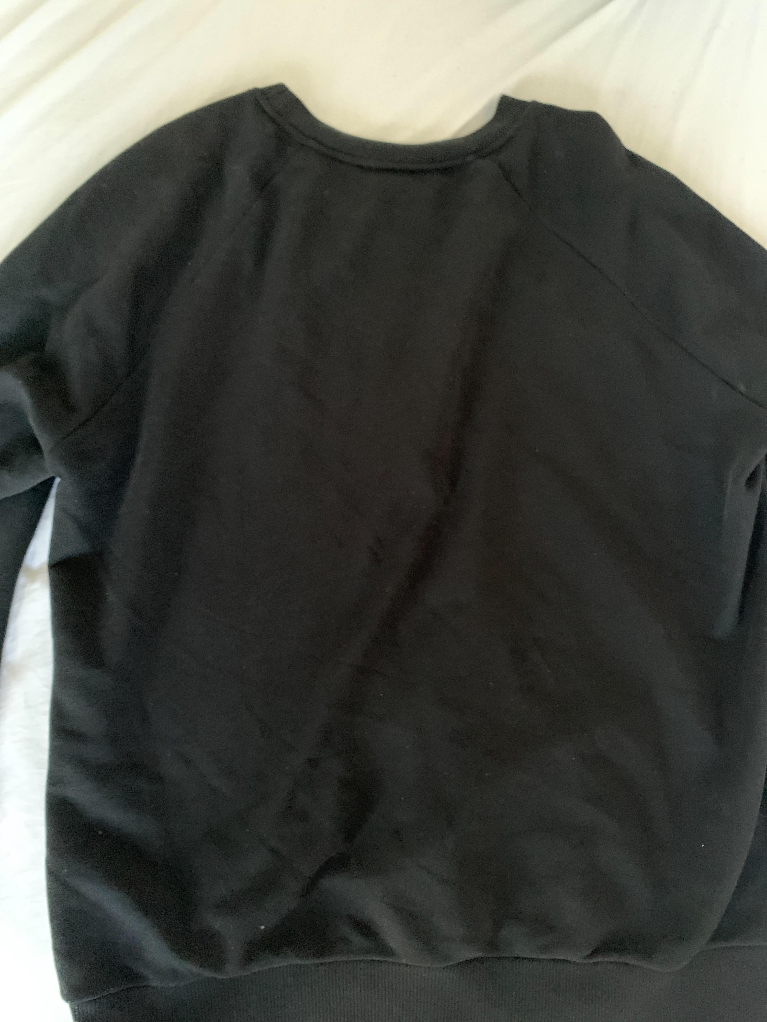 Black Flocked Logo T-Shirt