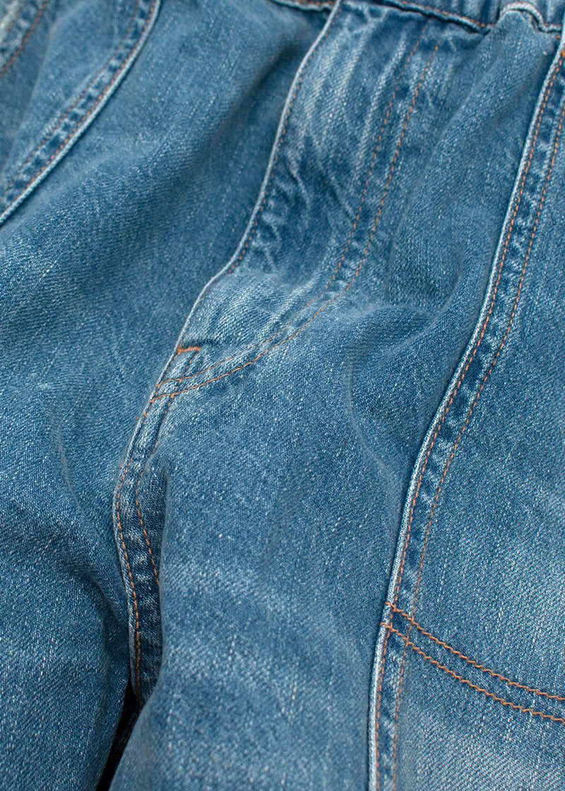 Veronica Beard Blue Waterfall Elastic Waist Arya Denim Jeans