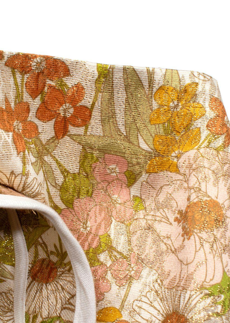 Zimmermann Super Eight Floral Brocade Cotton-Blend Mini Skirt