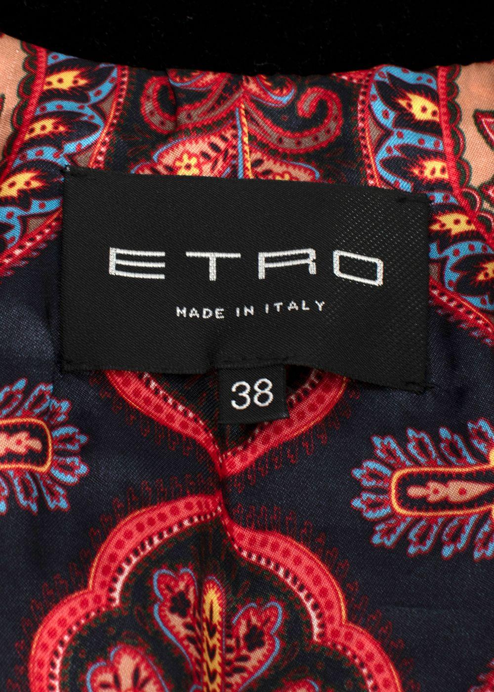 Etro Brown Faux Fur Bomber Jacket