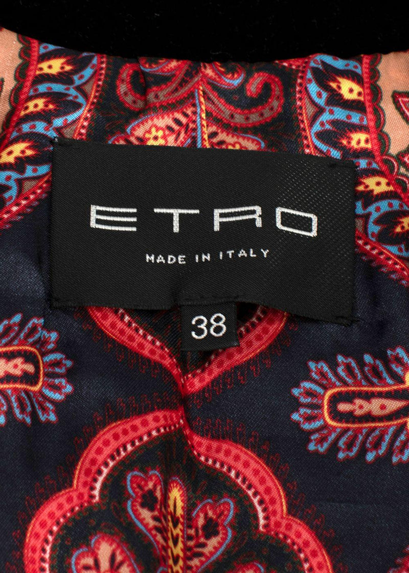 Etro Brown Faux Fur Bomber Jacket