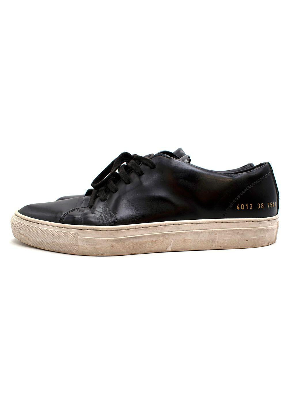 Black Leather Original Achilles Sneakers