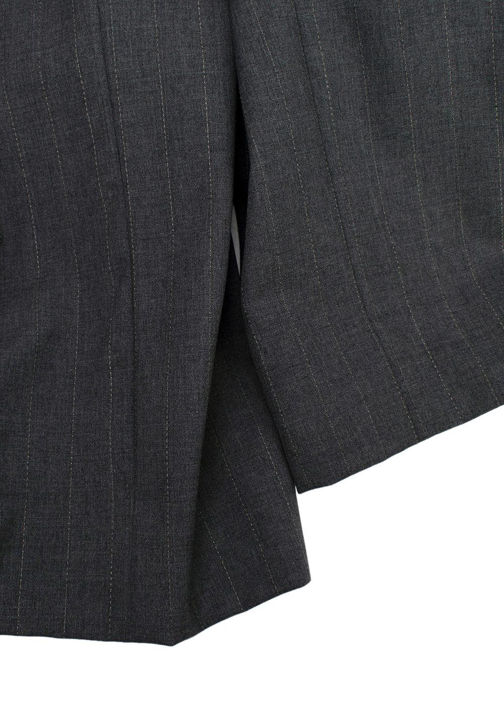 Ejjeh Bespoke Tailored Grey Striped Single-breasted Suit