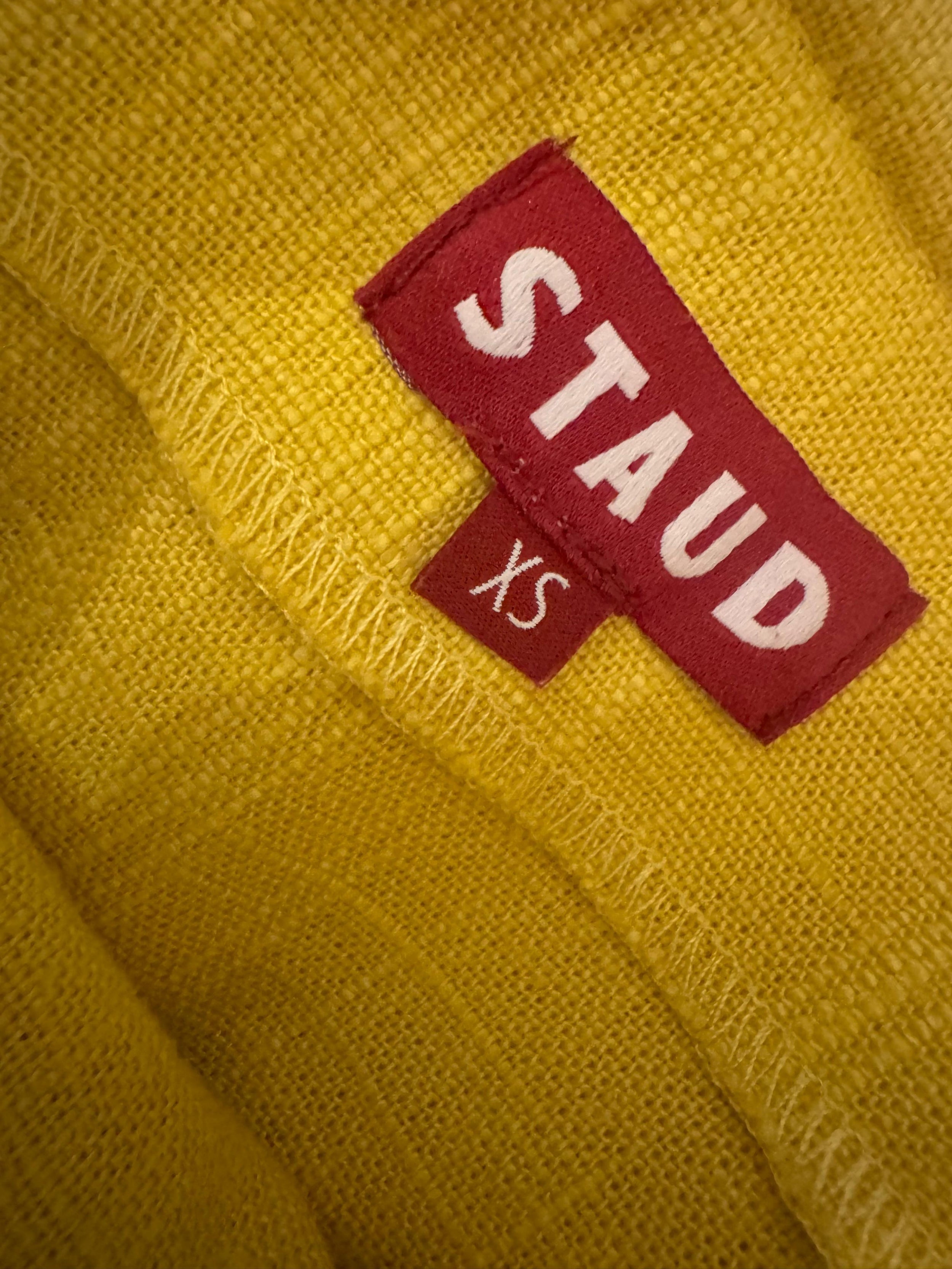Staud 'Raft' Linen Blend Mini Dress