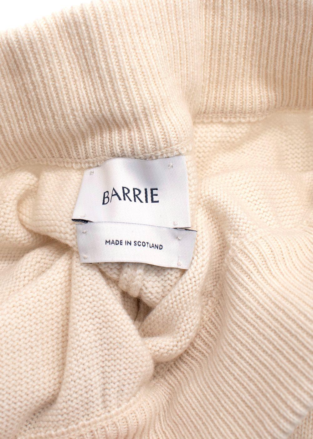 Barrie Cream Cashmere Knit Joggers