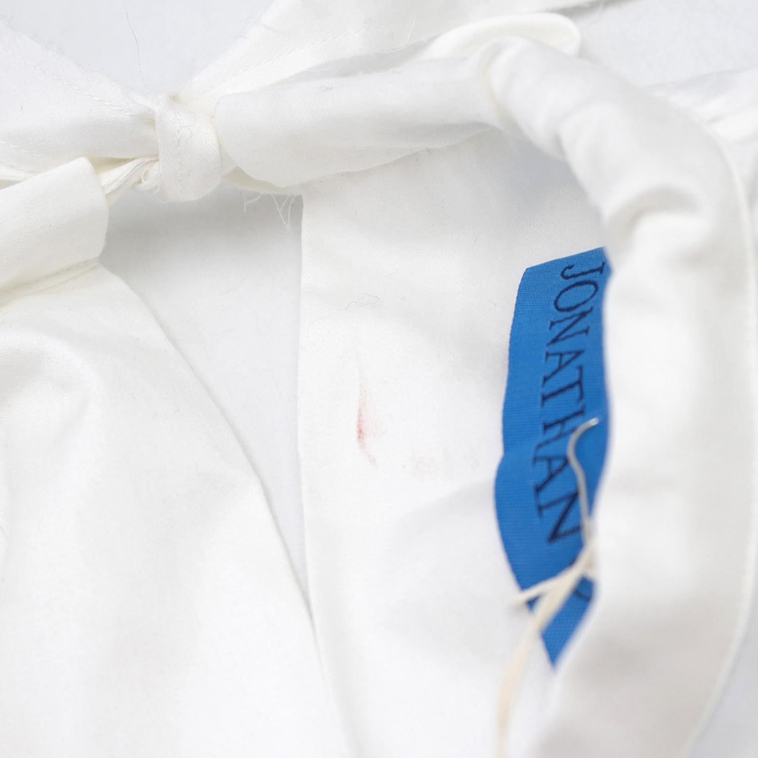 Johnathan Cohen White Tie-back Long Sleeved Tunic
