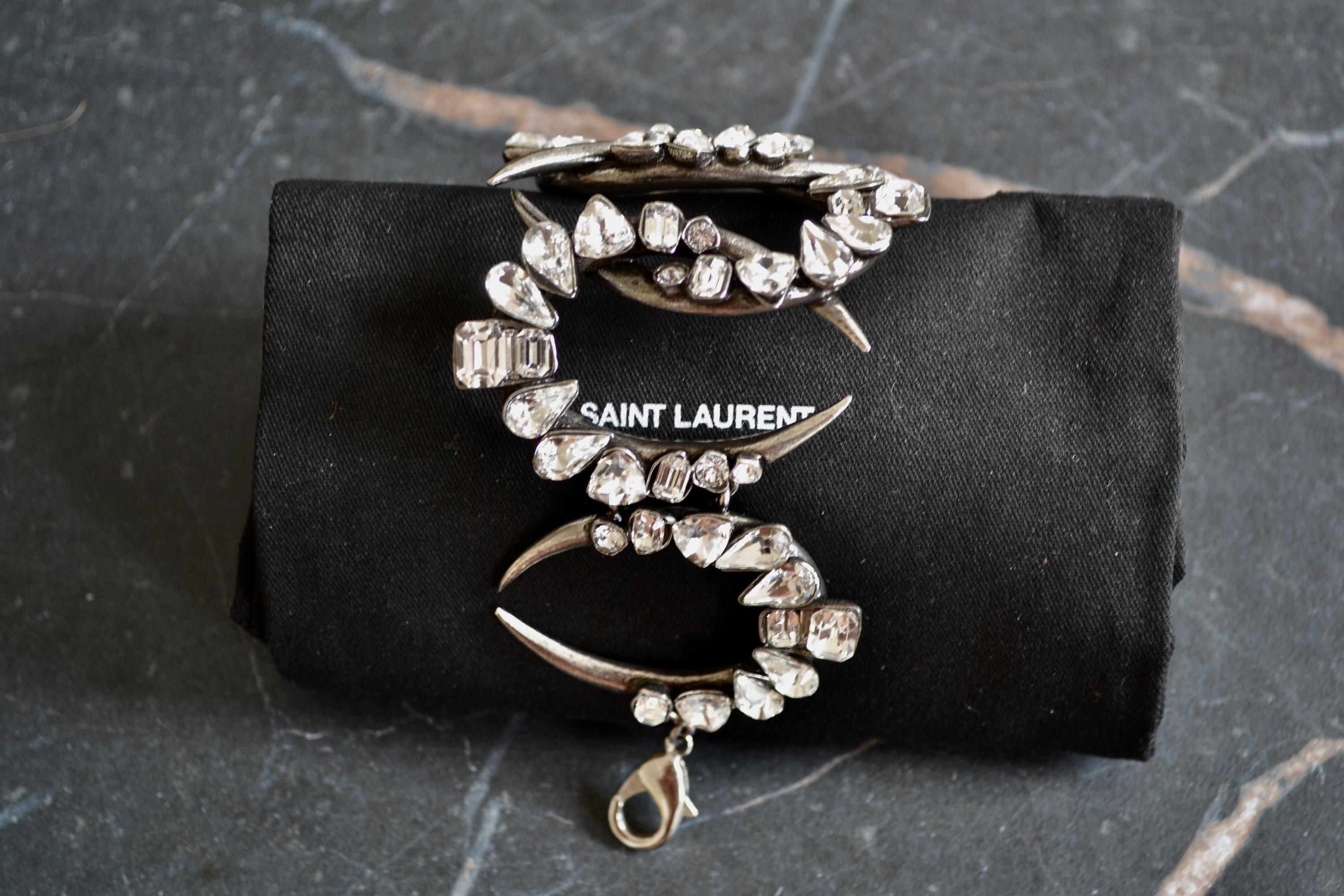 Saint Laurent Crystal Cuff Smoking Collection