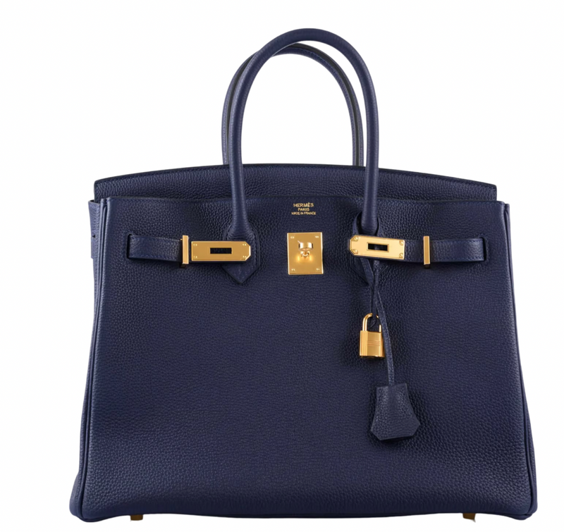 Hermès Birkin 35cm in Togo Bleu Nuit with Gold Hardware
