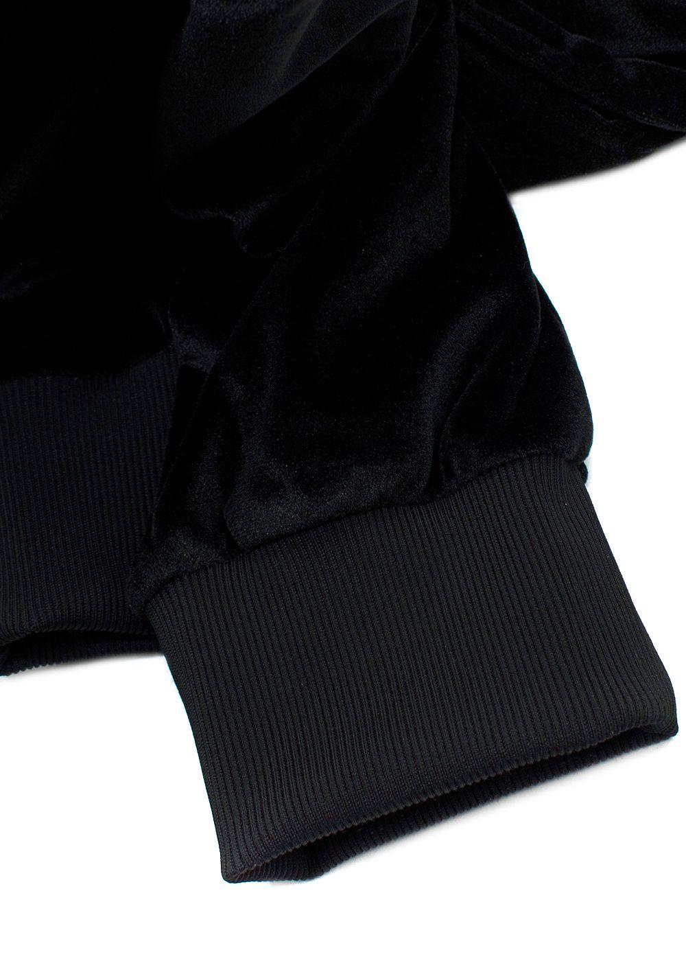 True Religion Black Velour Cuffed Joggers