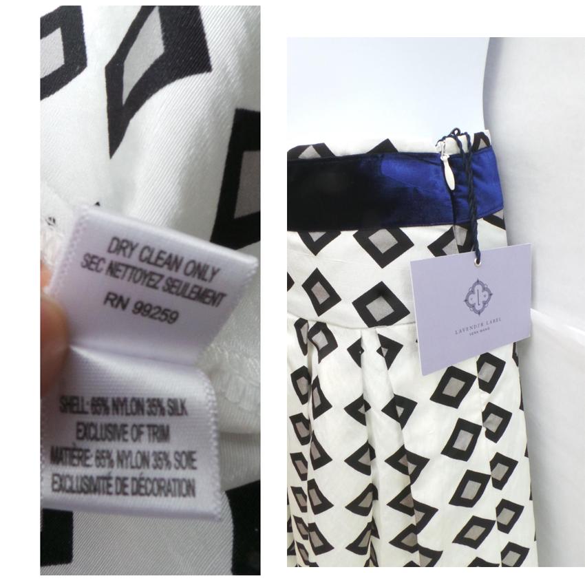 Vera Wang Lavender Label Patterned Skirt