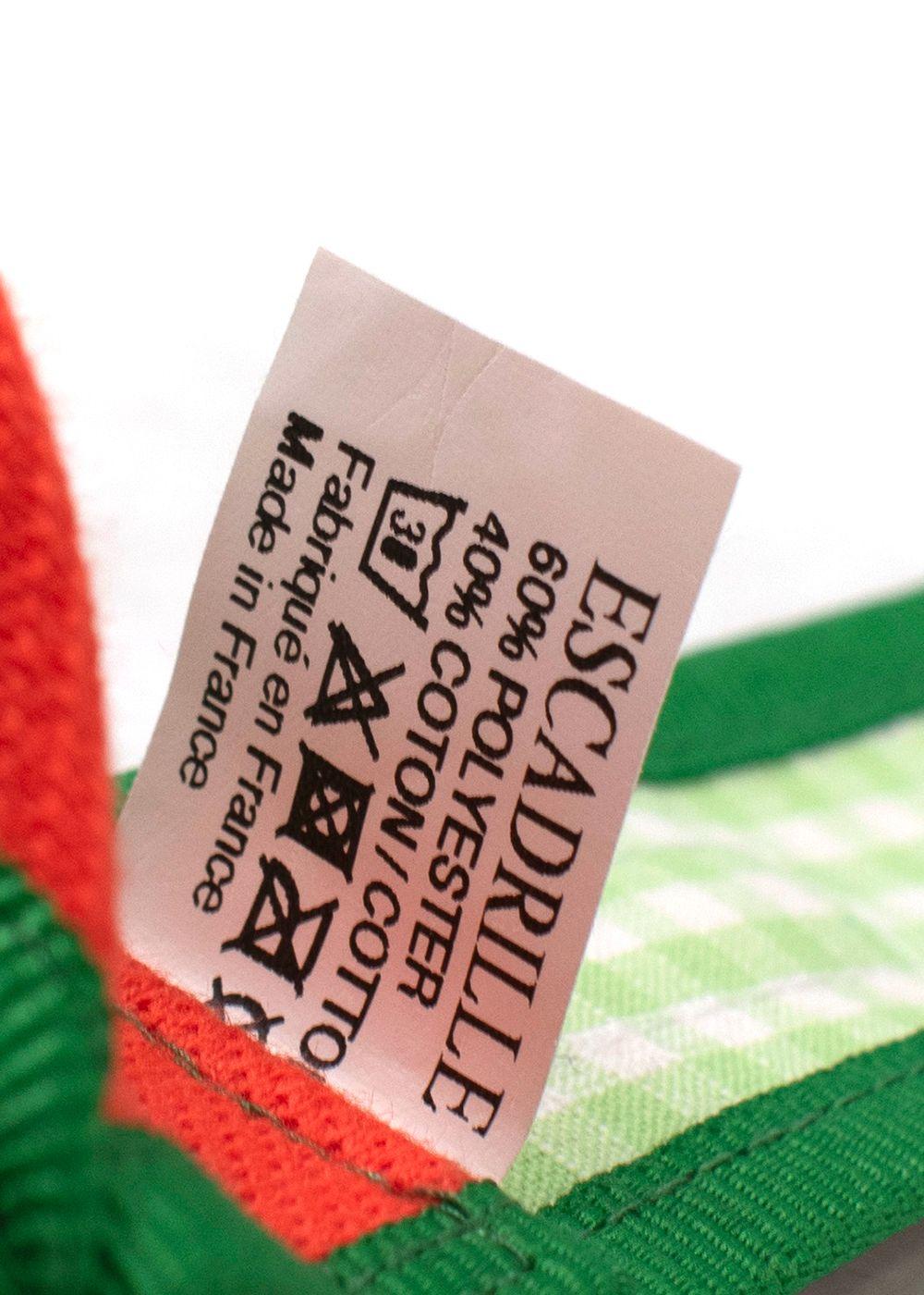 Escadrille Orange and Green Fabric Belt