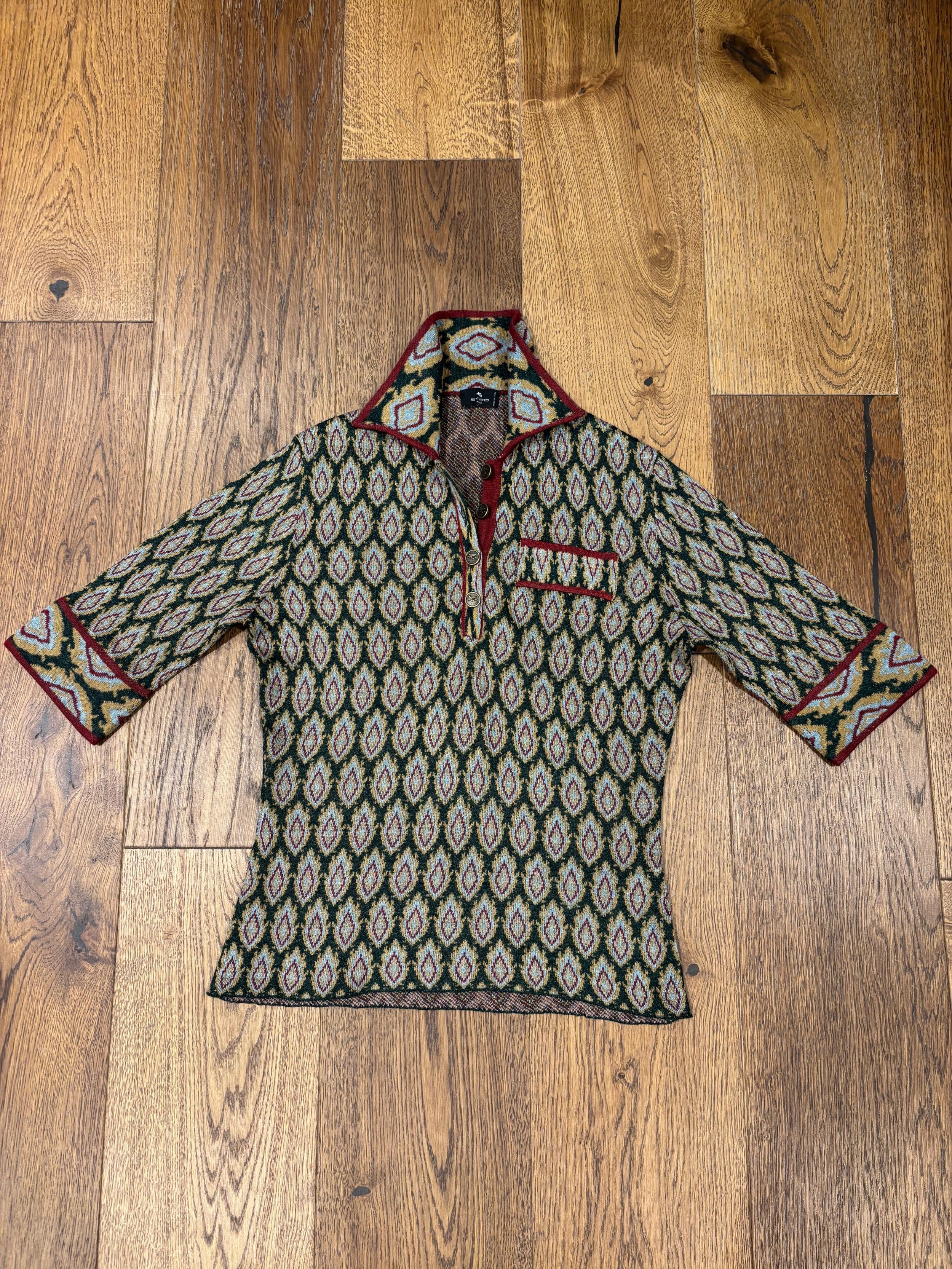 Etro Printed Polo Shirt