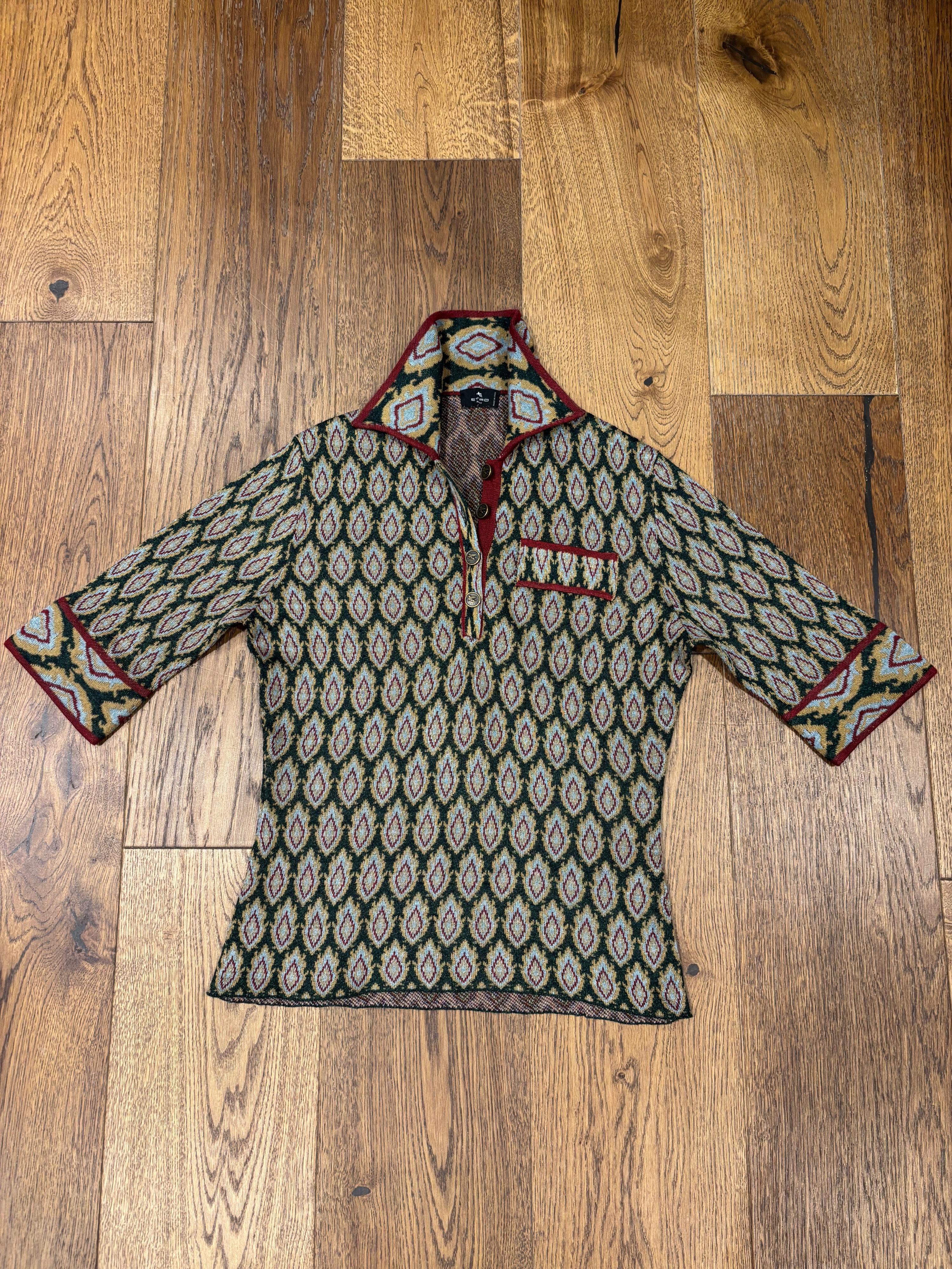 Etro Printed Polo Shirt