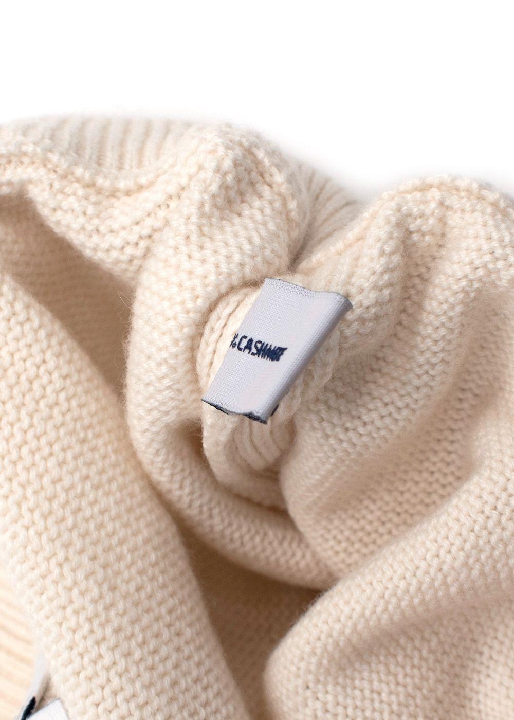 Barrie Cream Cashmere Knit Joggers