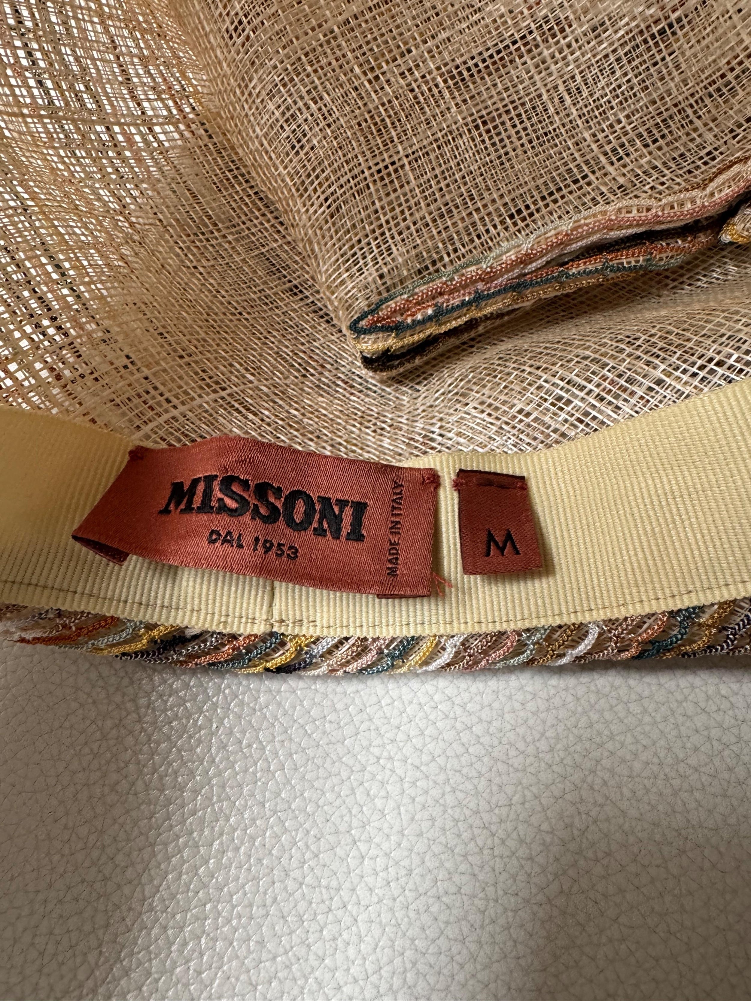 Missoni Beige Straw Turban