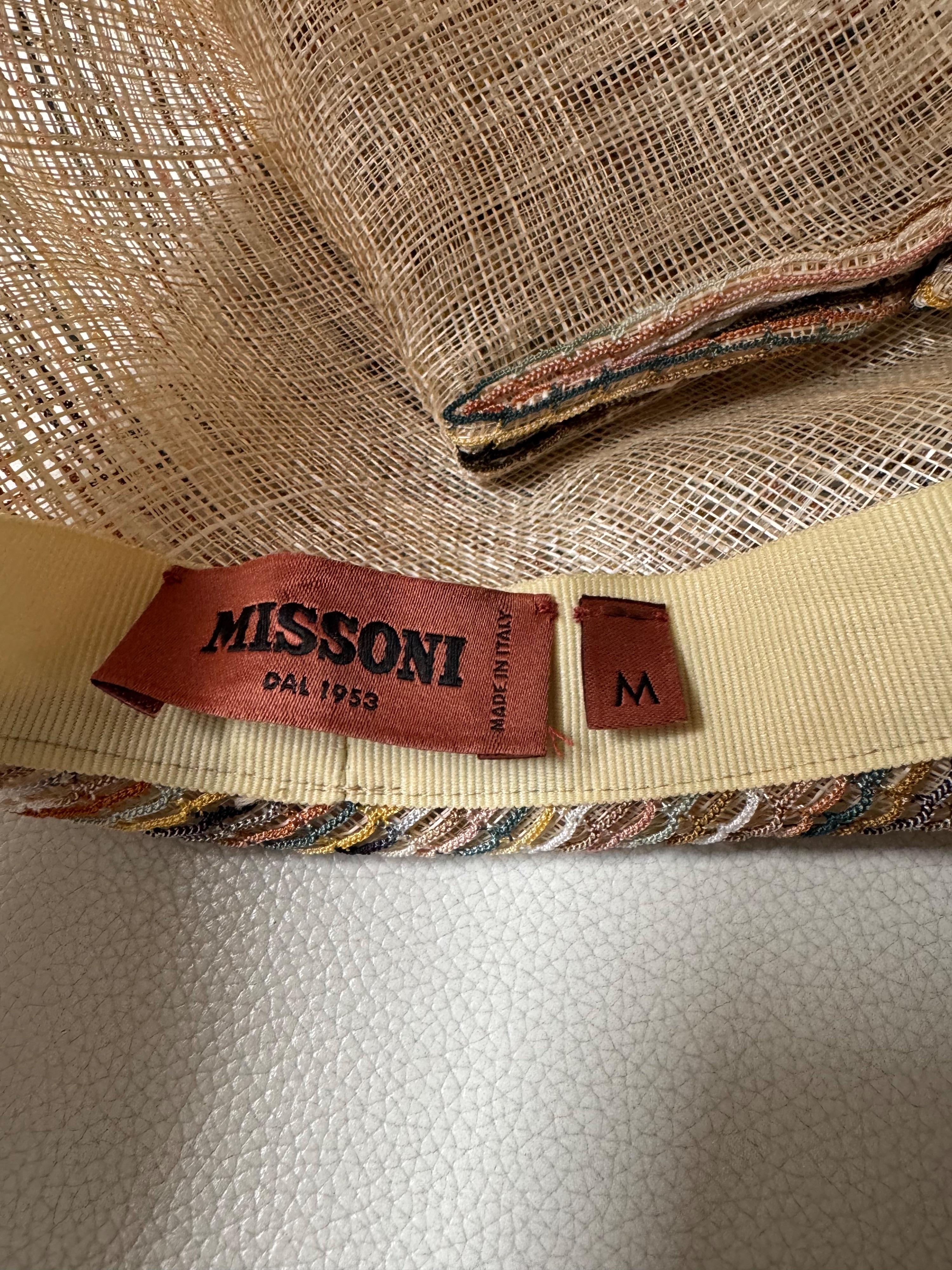 Missoni Beige Straw Turban