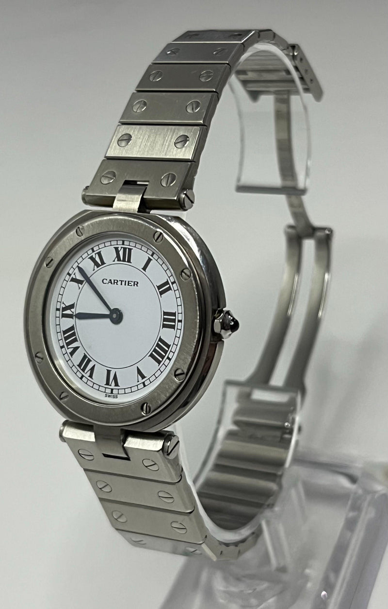 Cartier Santos Round Stainless Steel Watch