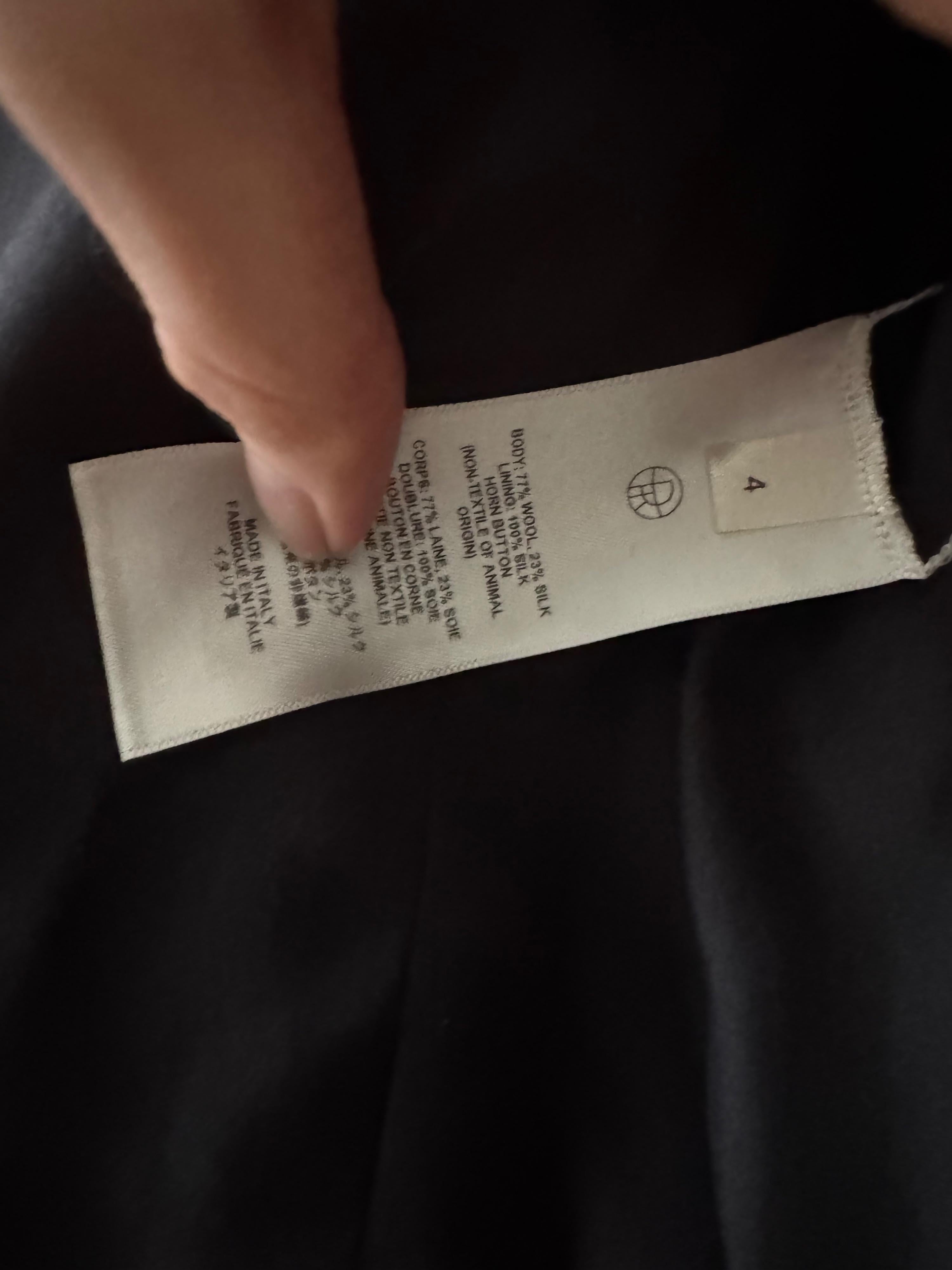 The Row Black Wool/Silk Blend Sandon Blazer