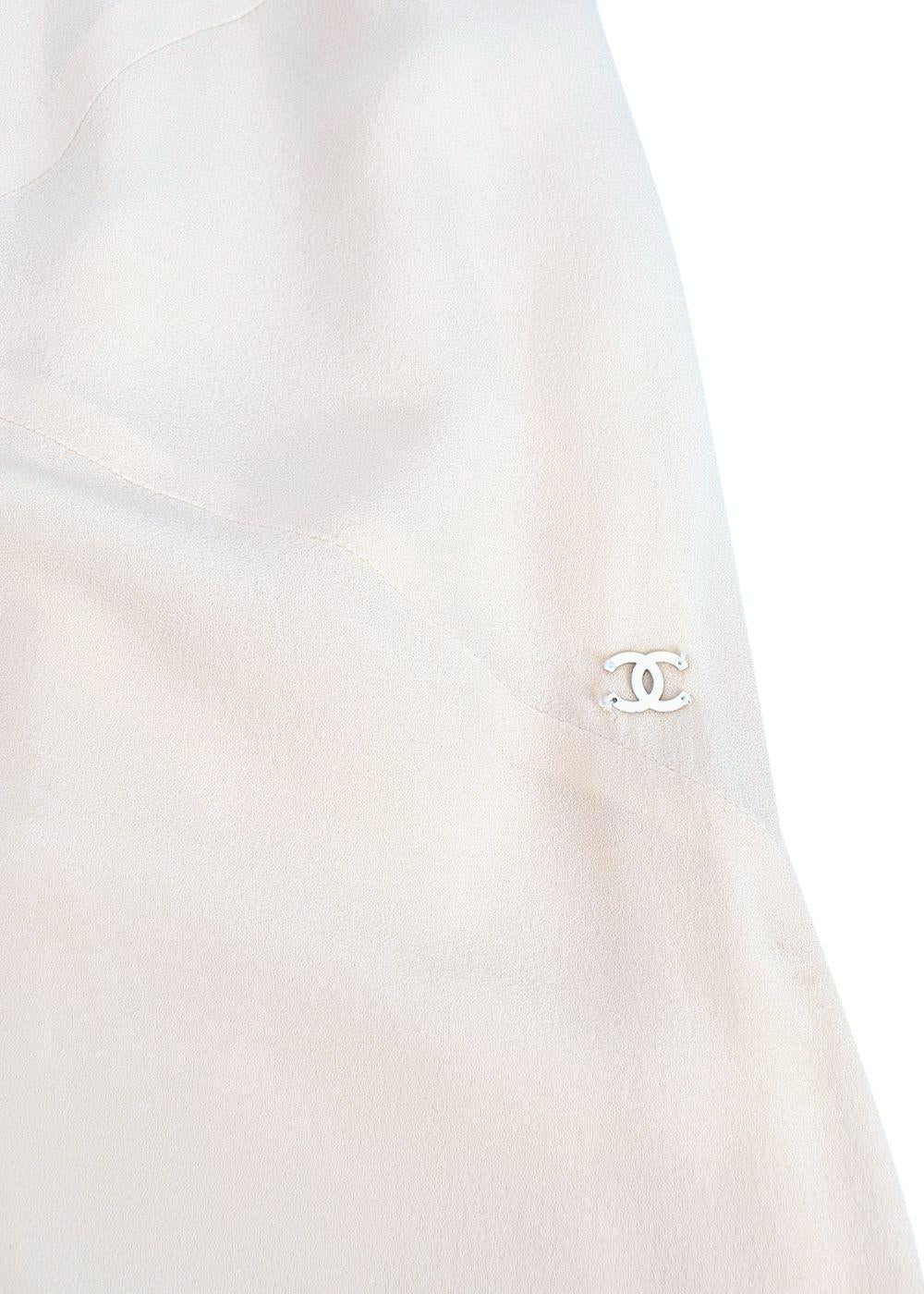 Chanel Cream Silk Mini Dress