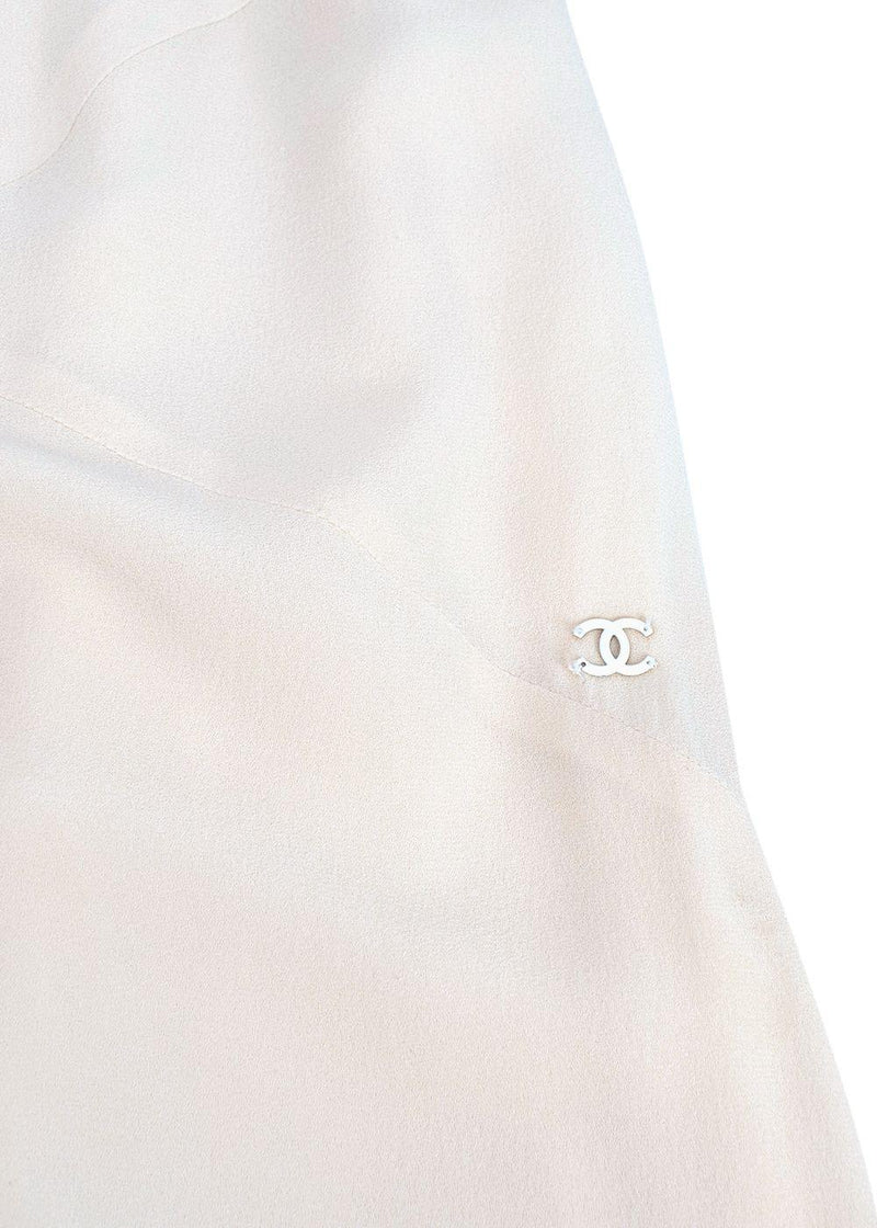 Chanel Cream Silk Mini Dress