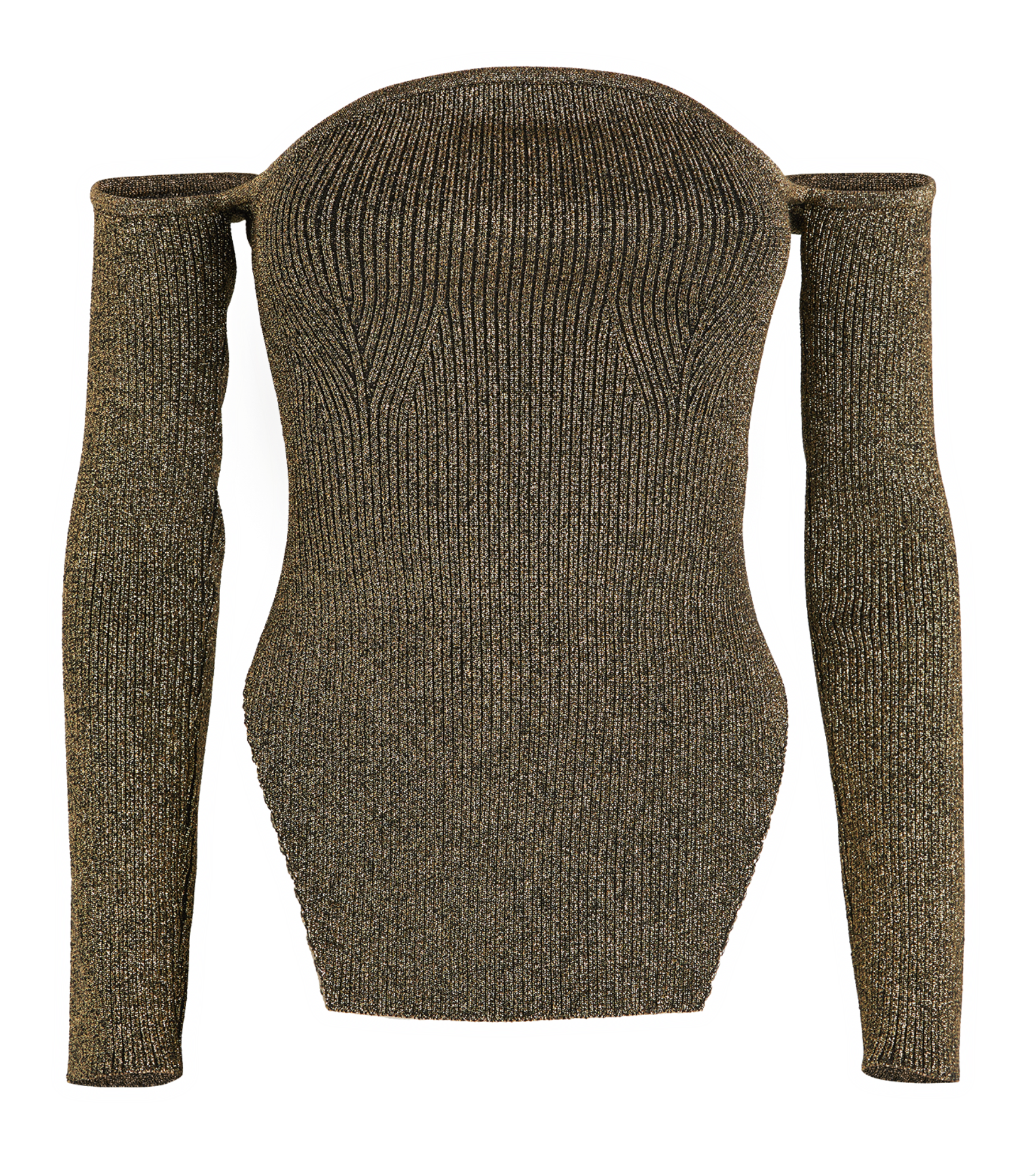 Khaite MARIA LS BARDOT SWEATER XS GOLD 917