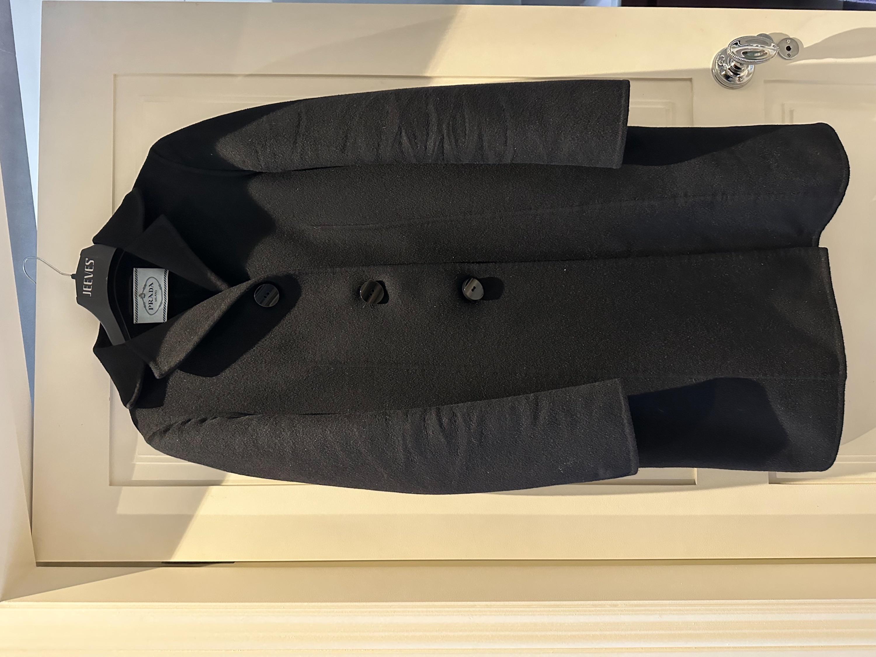 Black Wool & Cashmere Coat