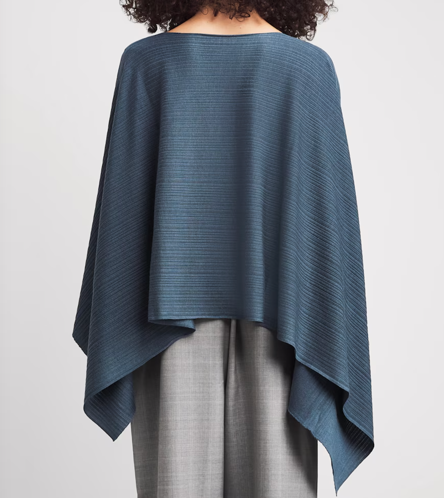 Agnona Plissé Cropped Poncho