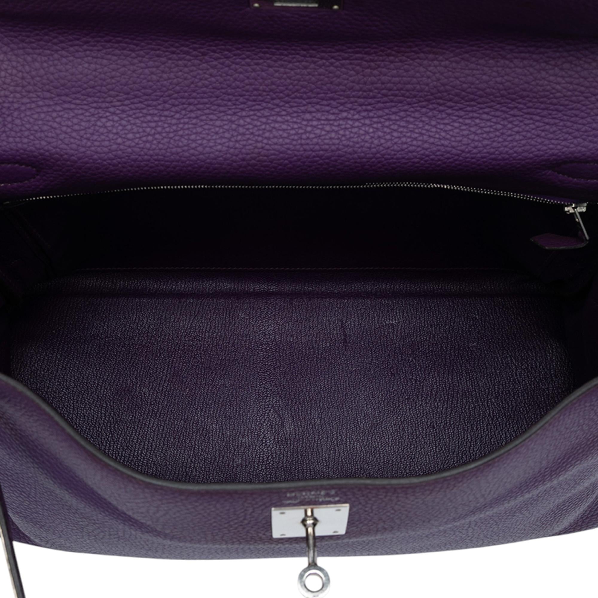 Hermes Ultraviolet Togo Kelly II Retourne 35