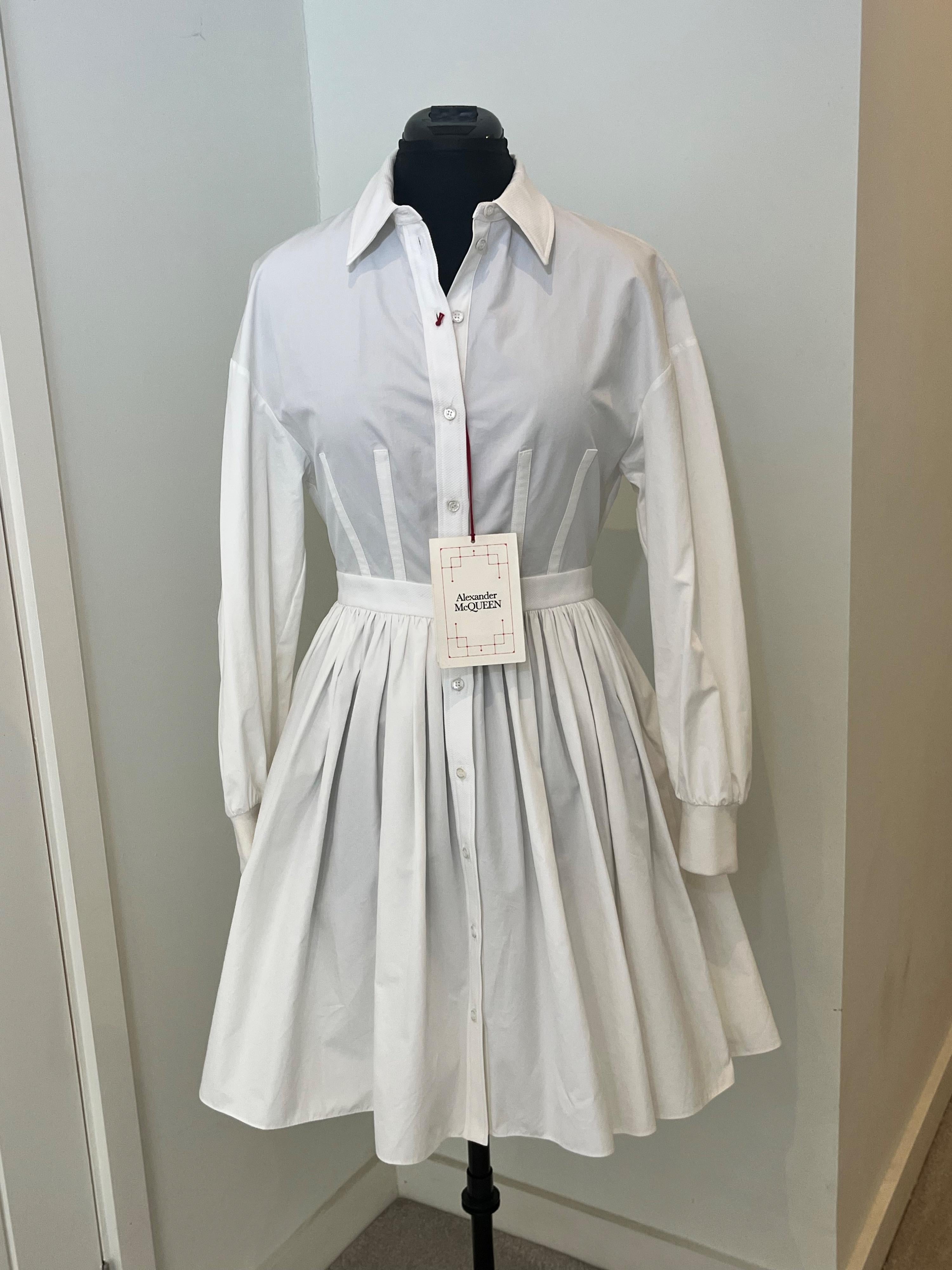 Cotton Poplin Shirt Dress