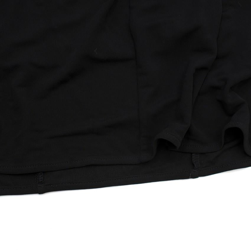 D Exterior Black Ruched Dress