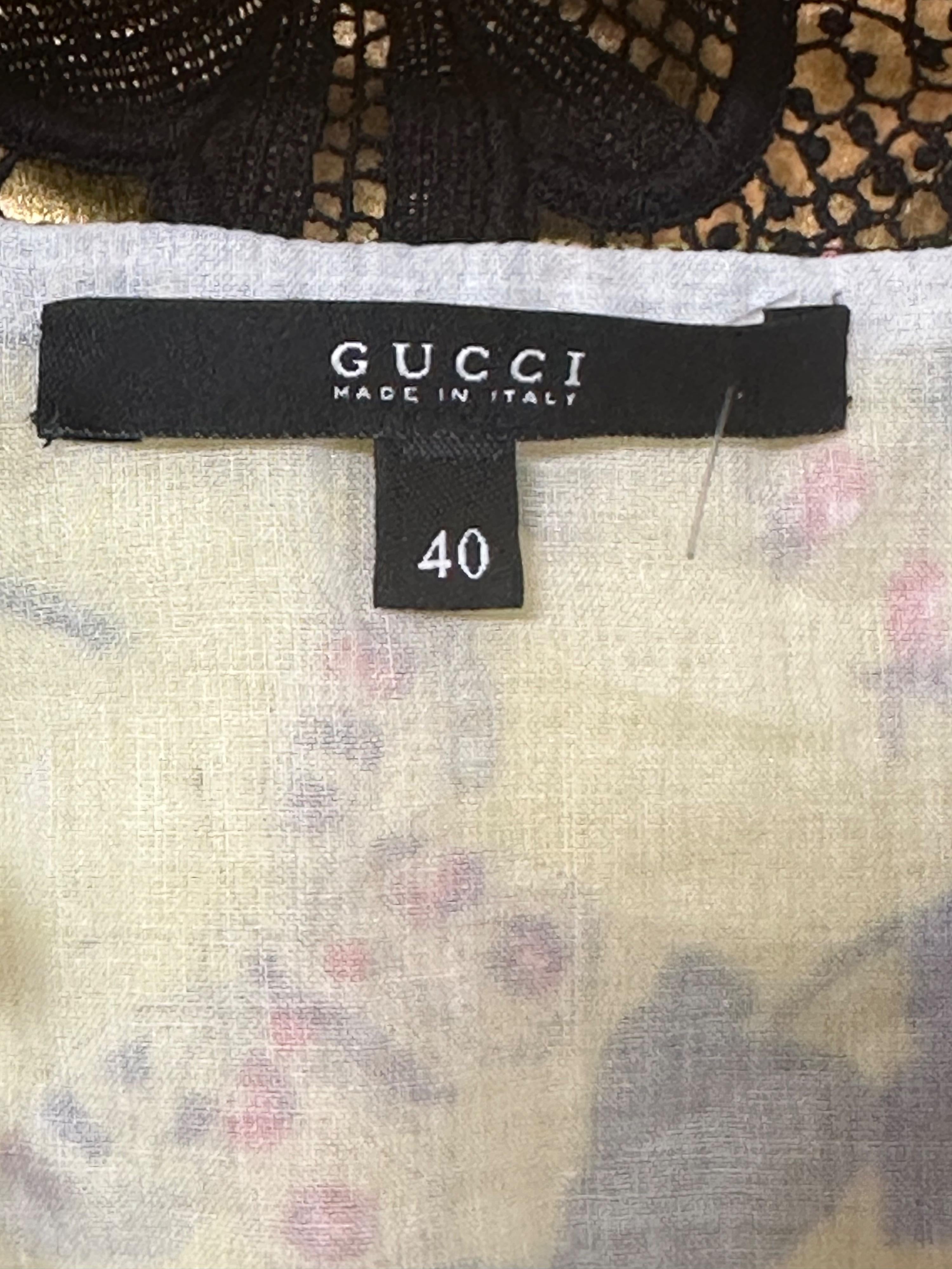 Gucci Floral Mixed Print Blouse