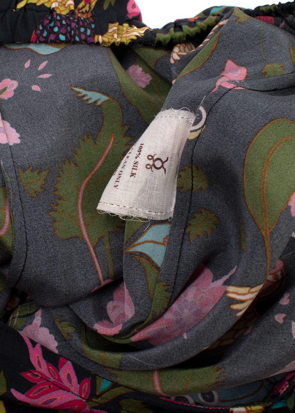 Figue Ipanema Floral-print Silk Crepe De Chine Wide-leg Pants