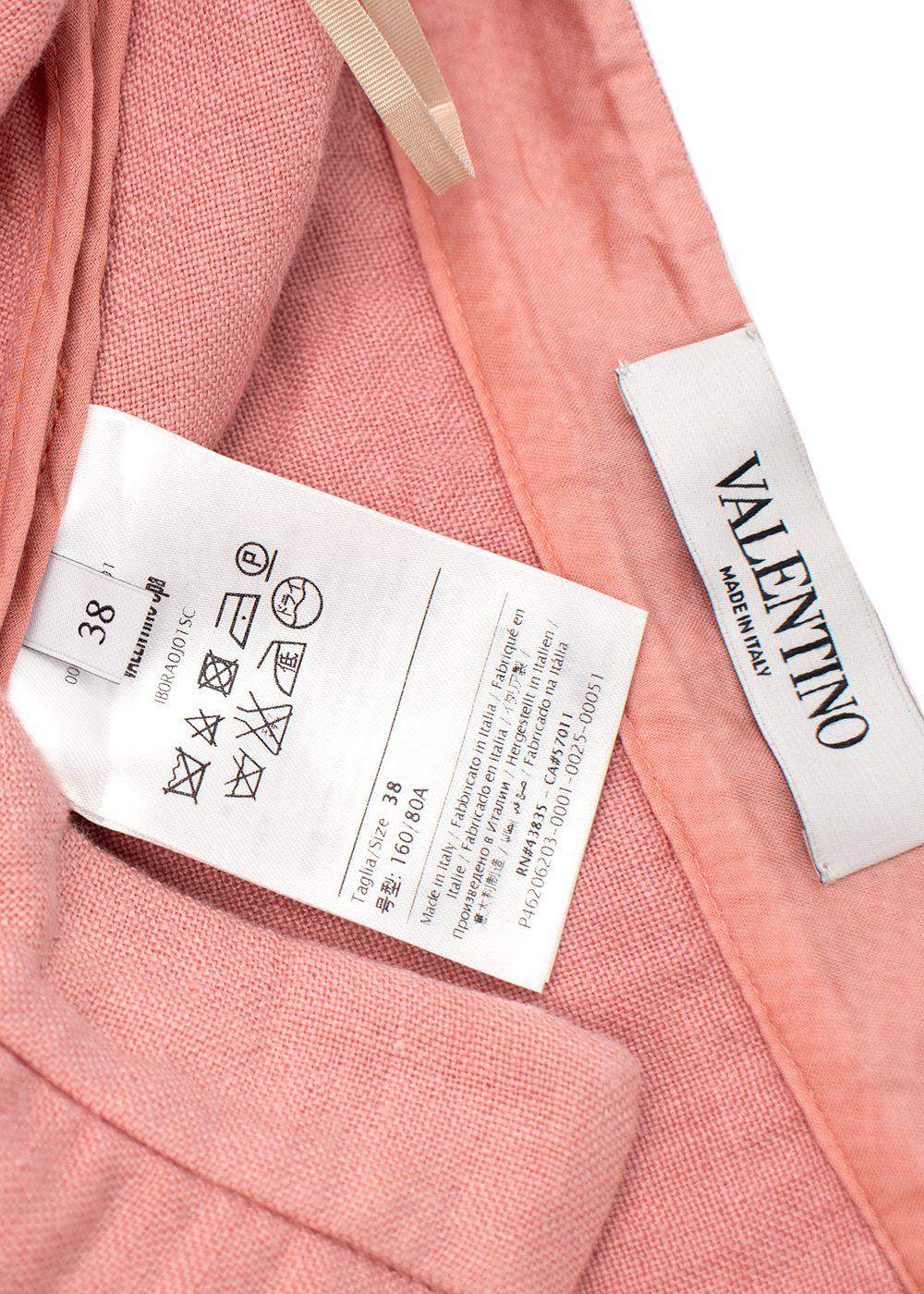 Pink Twill Mini Skirt