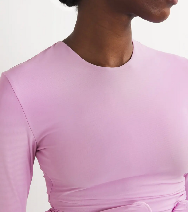 Christopher Esber Venus Looped Ruched Stretch-Jersey Top