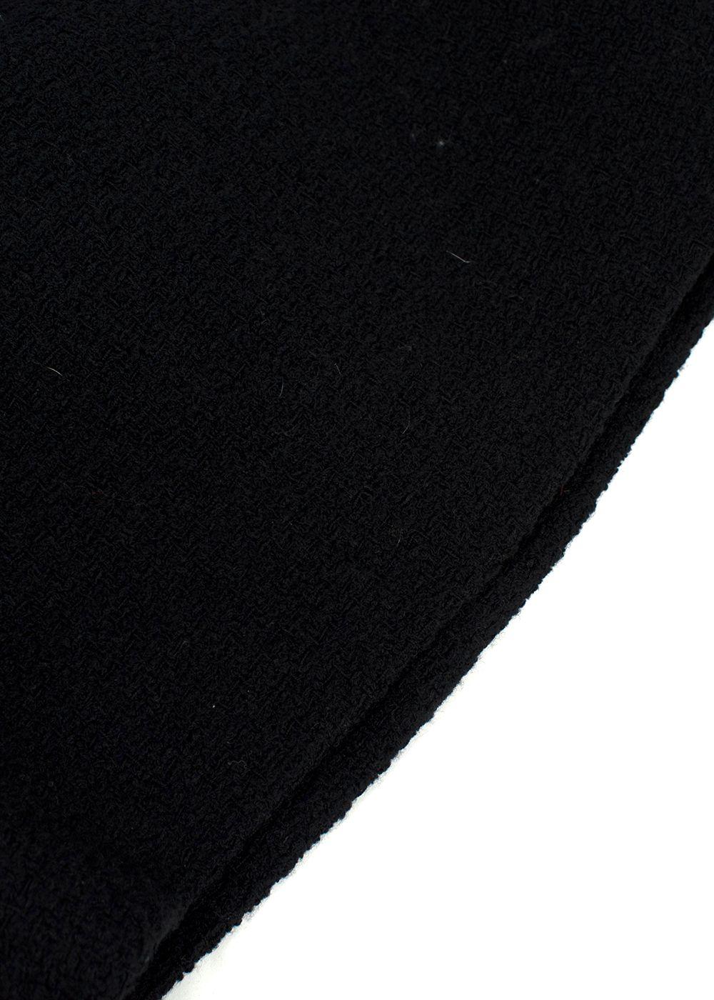 Valentino Black Boucle Midi Dress