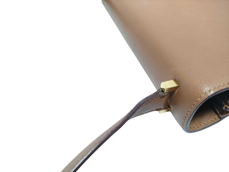 Hermes Tan Epsom Leather Shoulder Bag