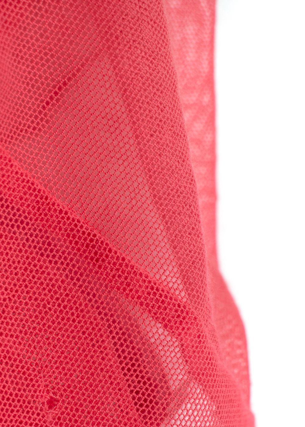 Chanel  Pink and Nude Sheer Net Double Top