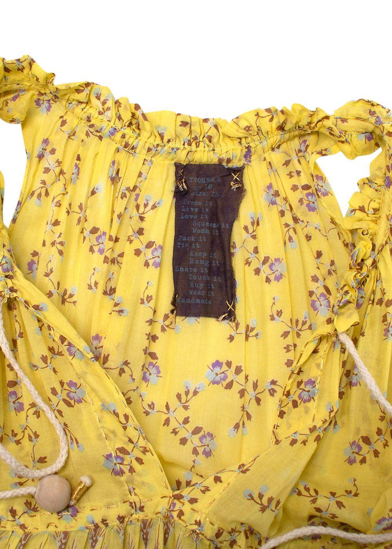 Yvonne S Yellow Sleeveless Maxi Hippydress