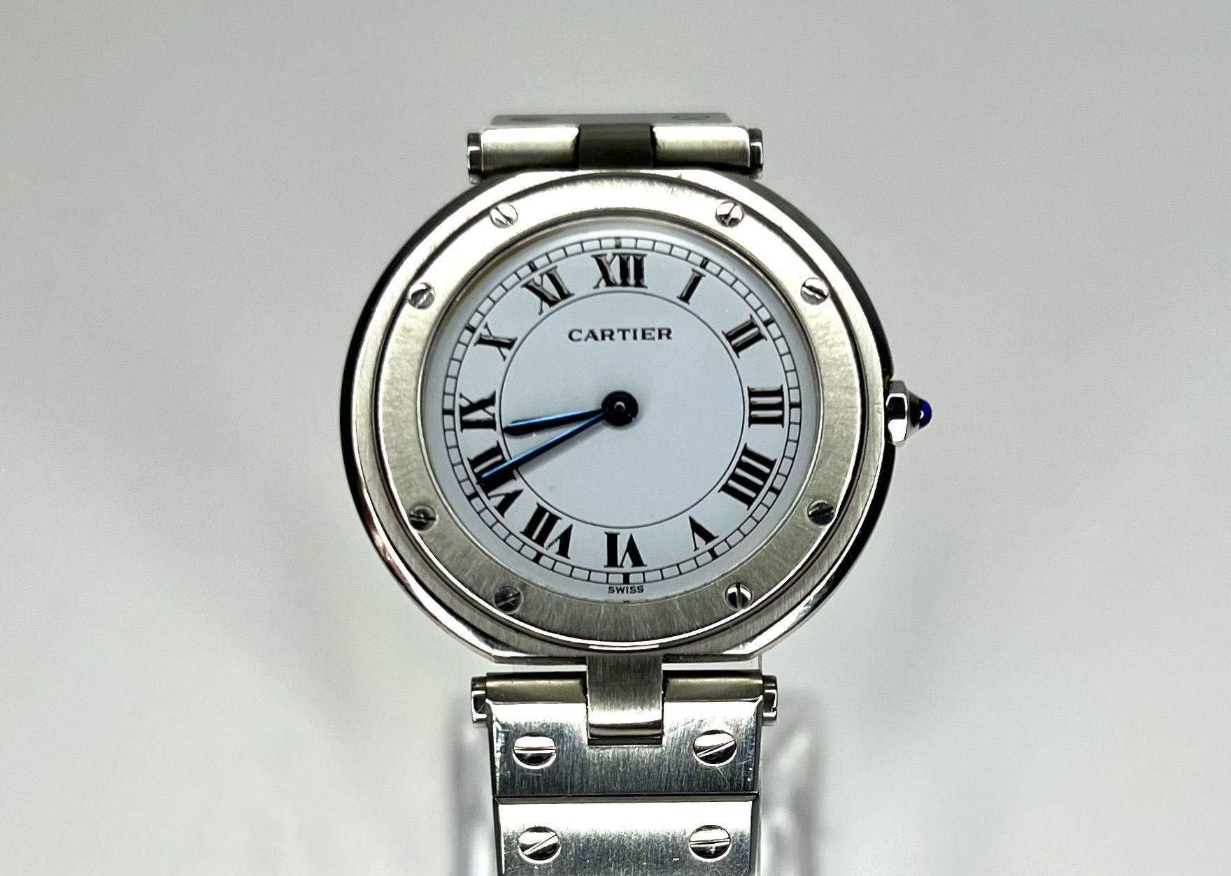 Cartier Santos Round Stainless Steel Watch