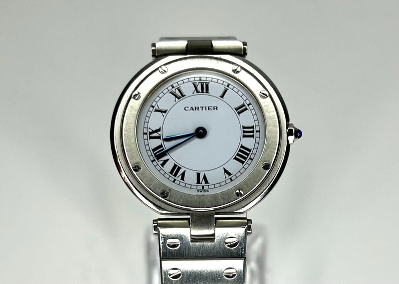 Cartier Santos Round Stainless Steel Watch