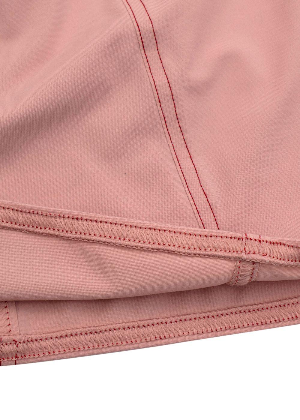 Pink Panelled Stretch Top