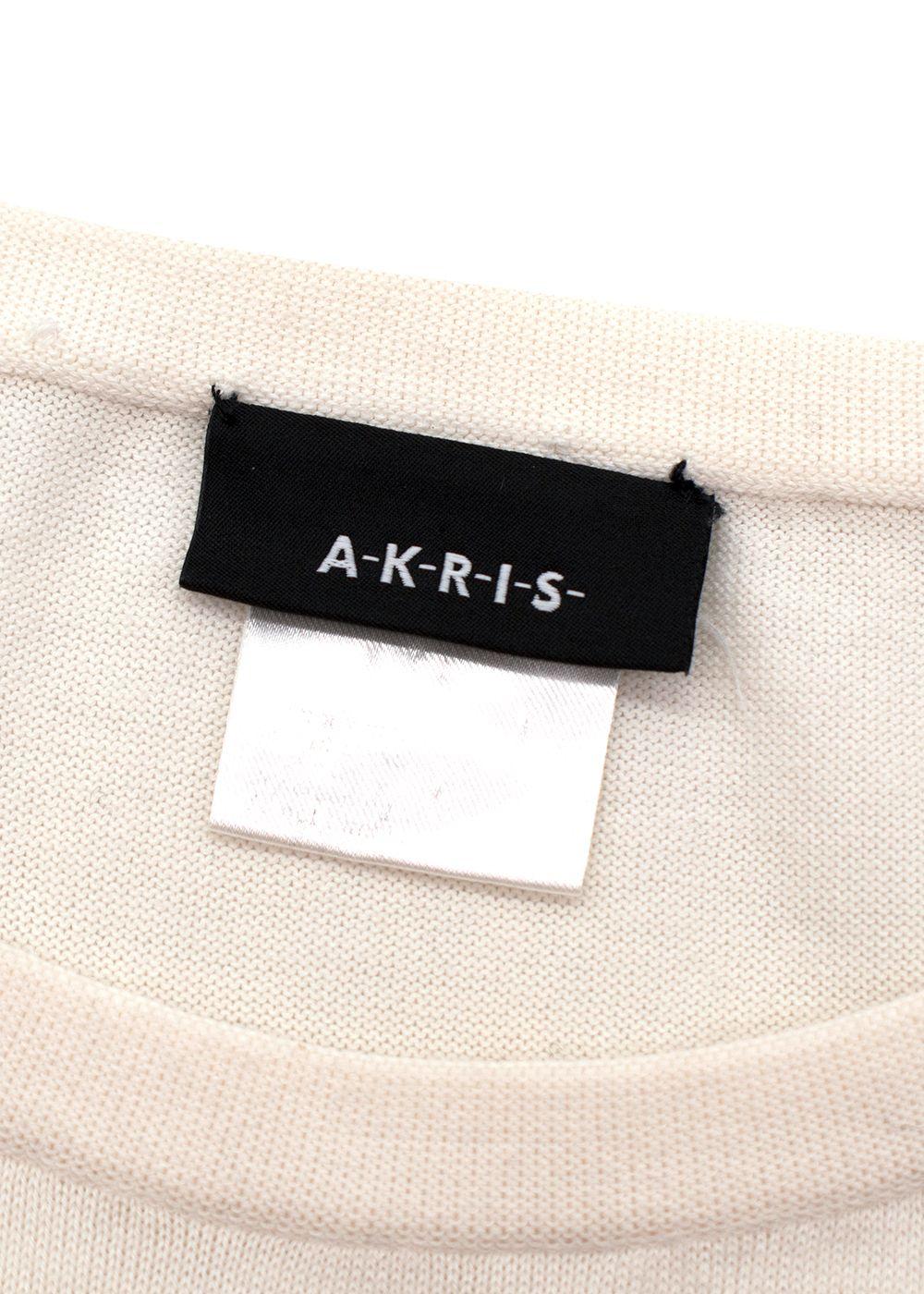 Akris Cream Fine Cotton Twin-set
