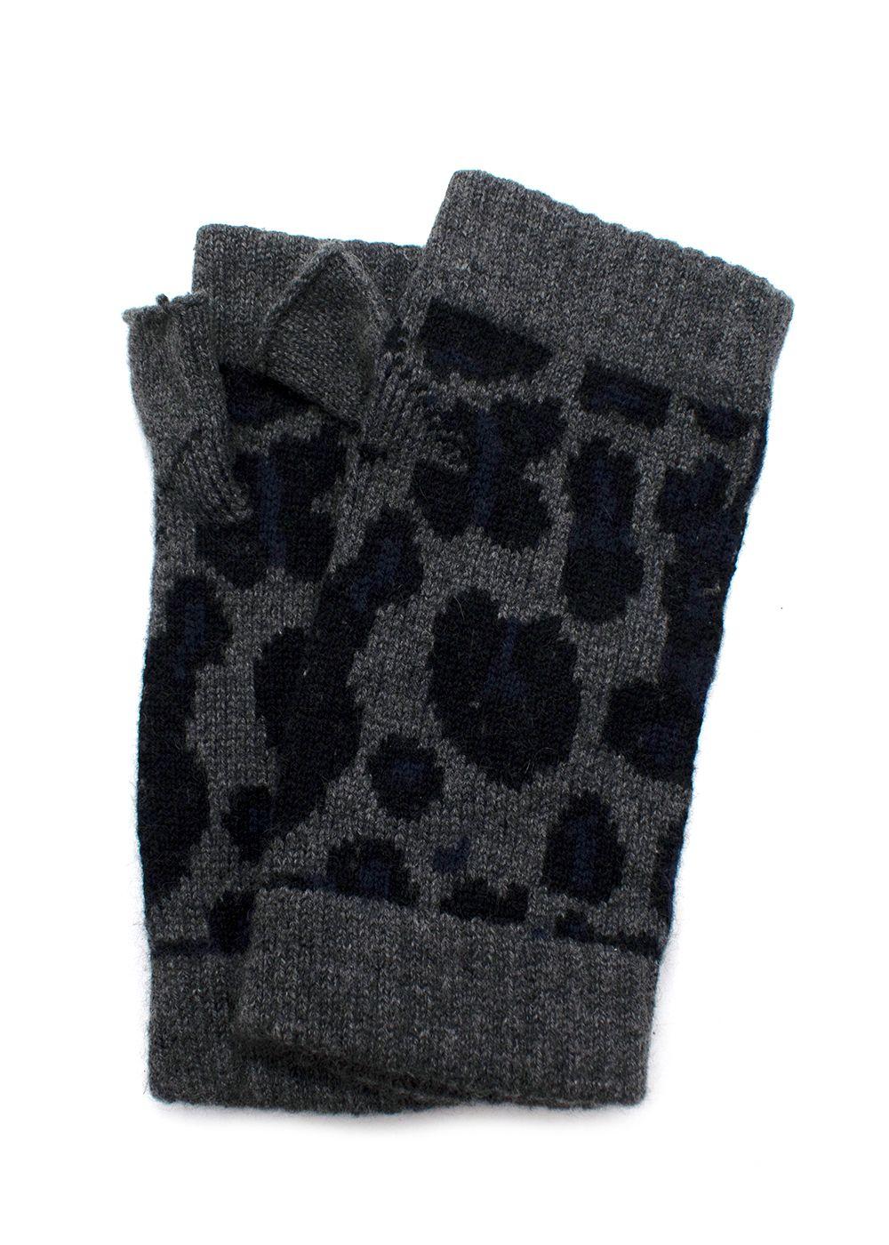 Bespoke Leopard Print Mittens