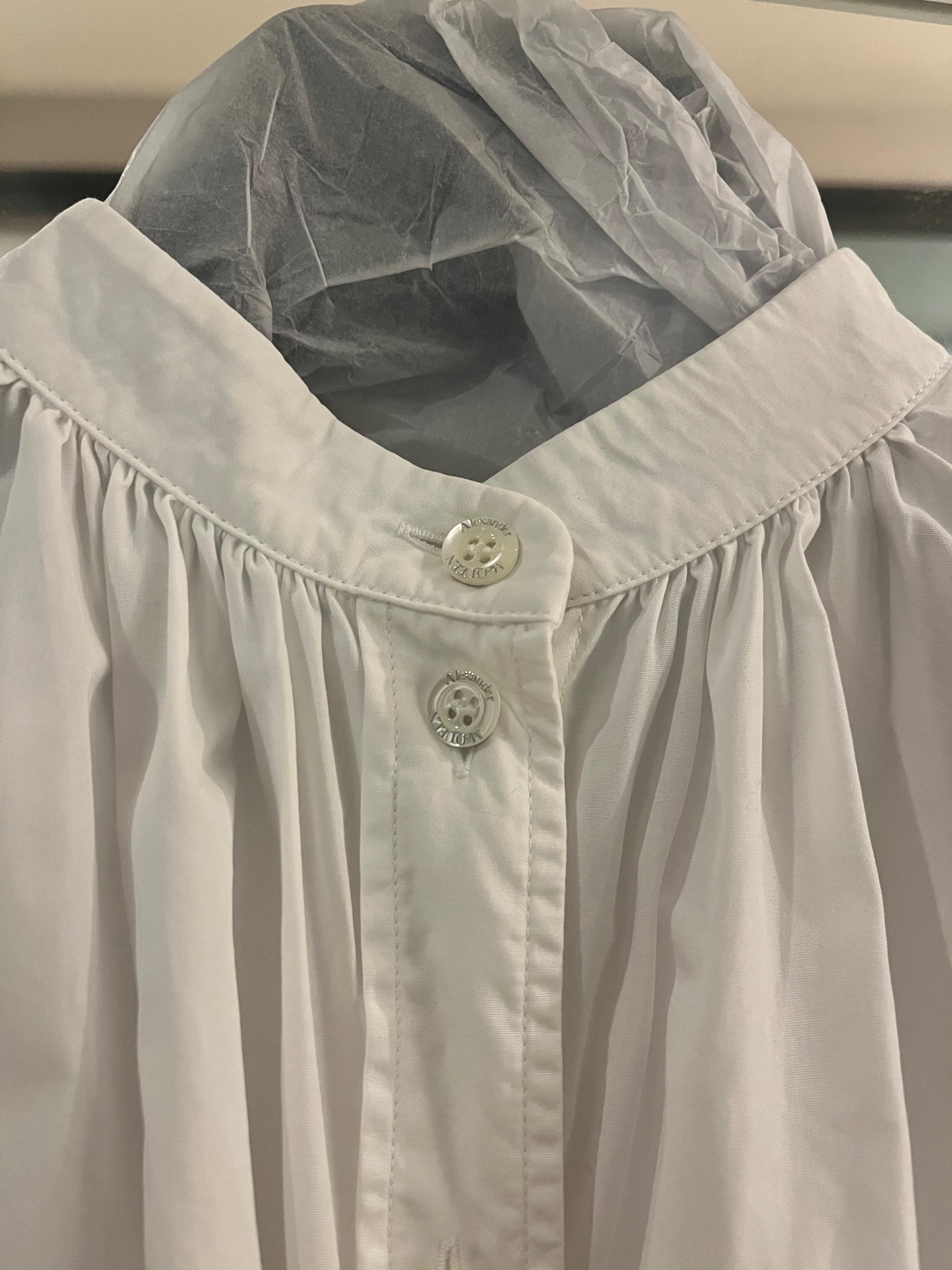 White Cotton Shirt Dress