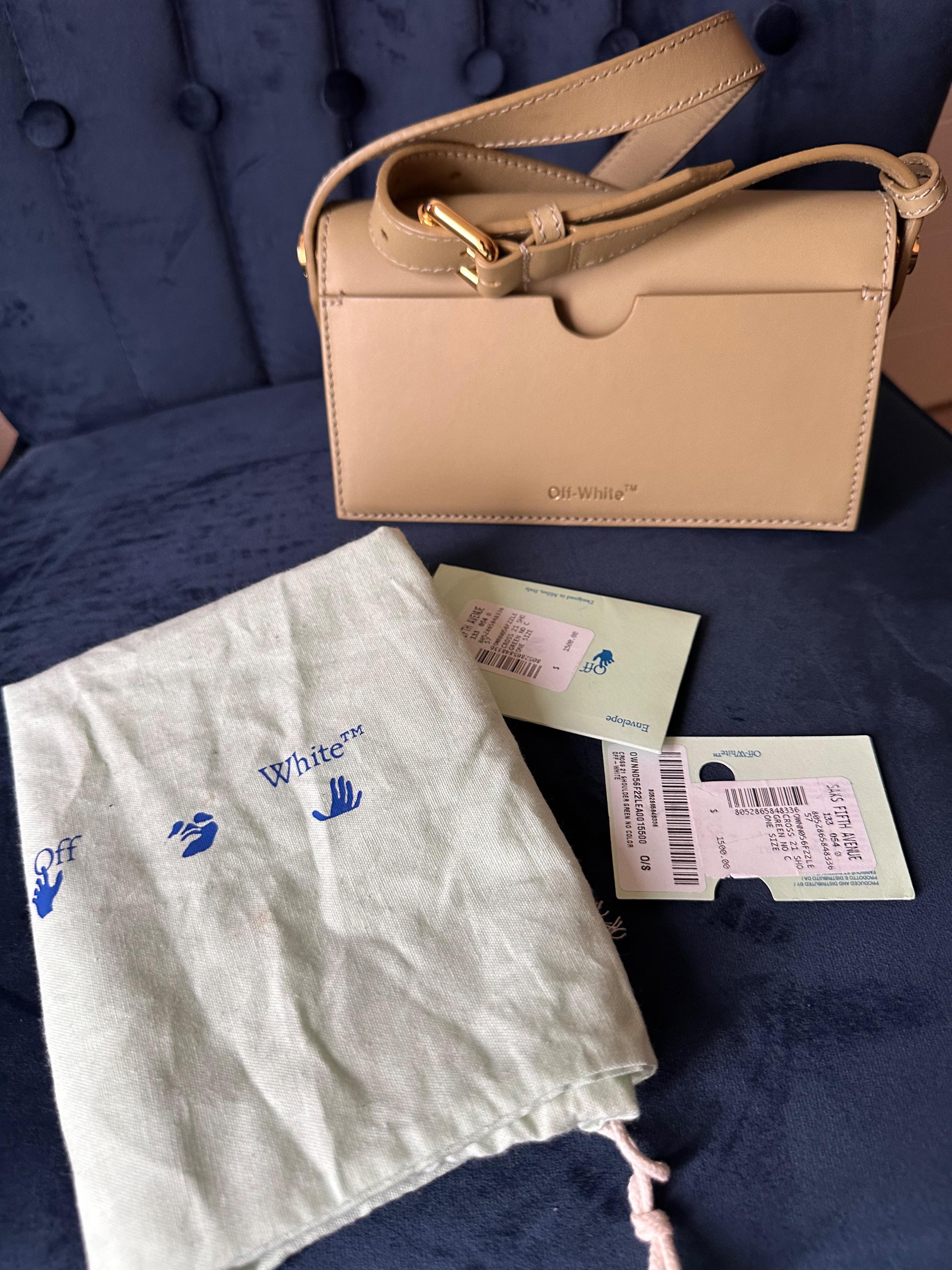 Off White Khaki 21 Crossbody Bag