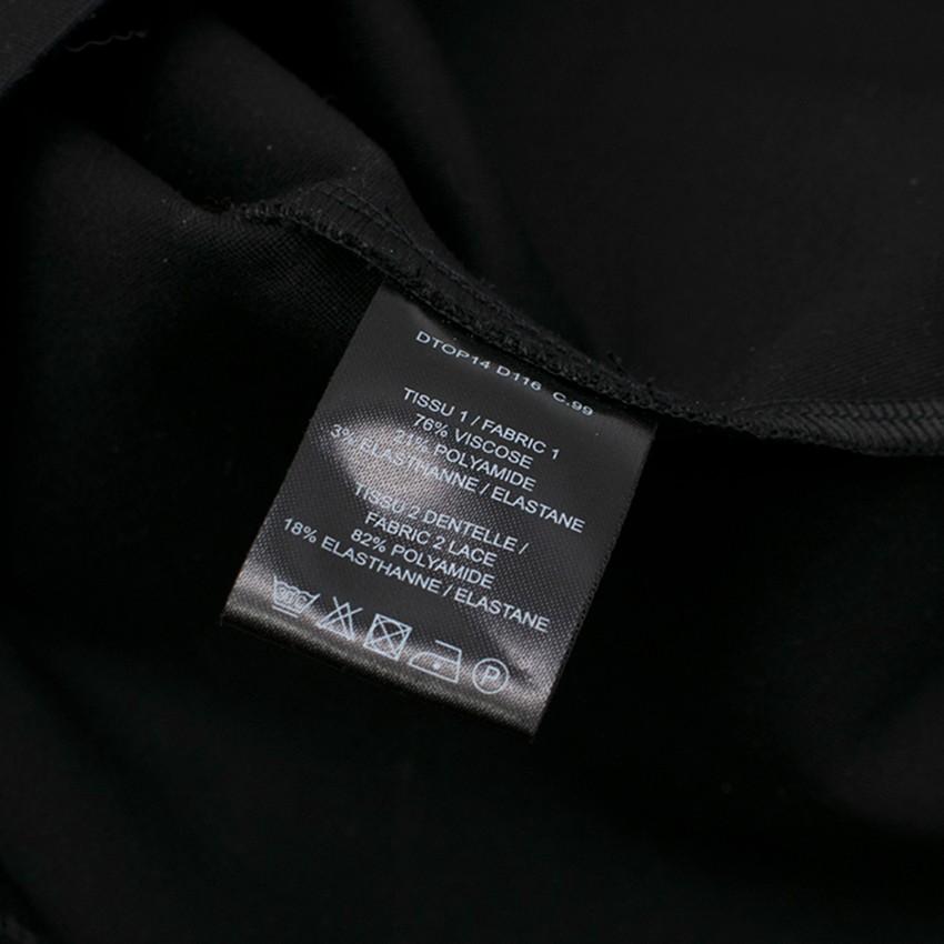 Bespoke Black Lace Panelled Top