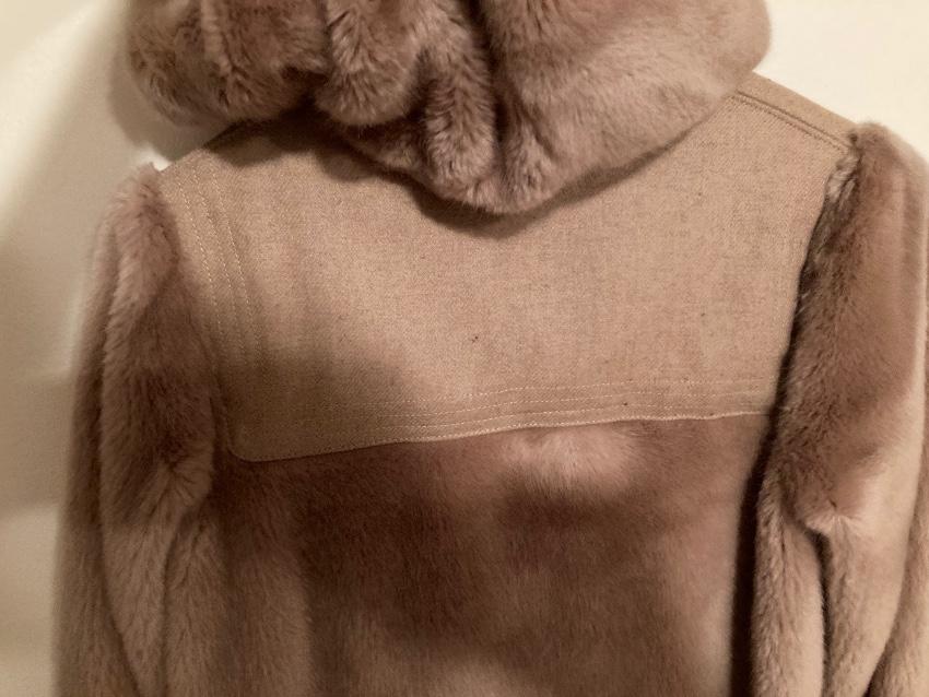 Chloe Kids Wool Faux Fur Hooded Jacket