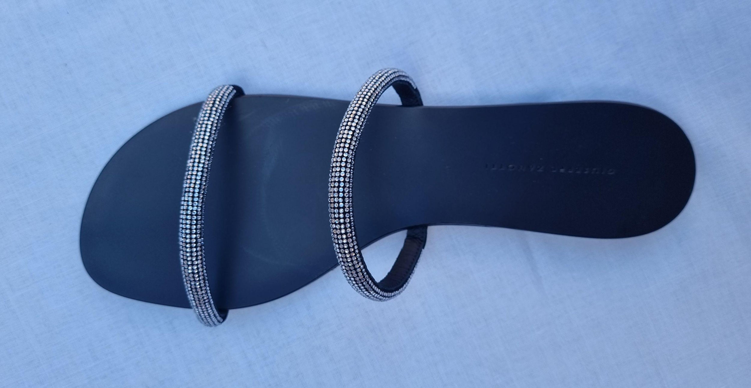 Croisette double-strap Crystal Sandals