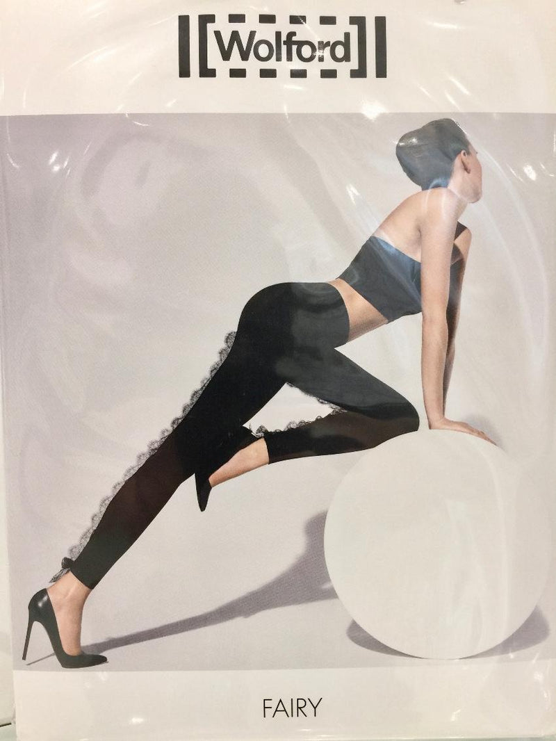 Wolford Black Chantilly Lace Fairy Leggings